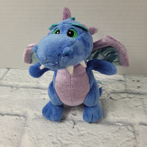 Aurora Legendary Friends 7" Blue Dragon Plush Stuffed Animal with Giggle Sounds - Picture 1 of 13